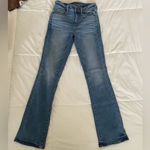 American Eagle High-rise Skinny Kick Light wash
